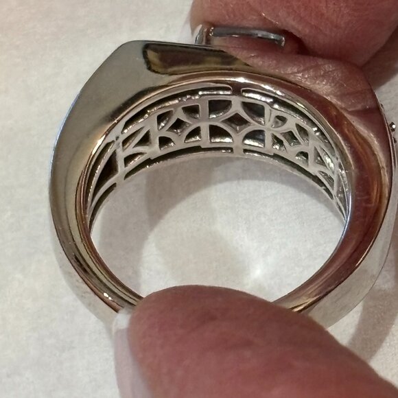 Karis 925 Sterling Silver Blue Topaz STS Ring - Picture 5 of 15